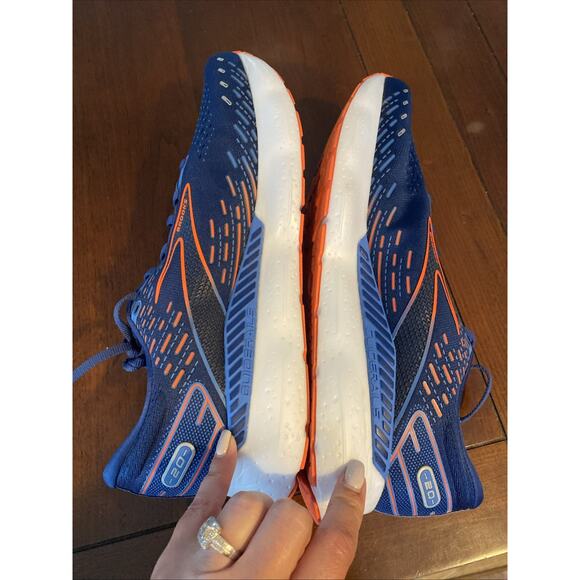 Brooks Glycerin GTS 20 Mens 12 Sneakers Navy Athletic Running Shoes 1103831D444